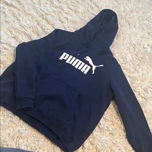 PUMA Women's Dark Blue Hoodie